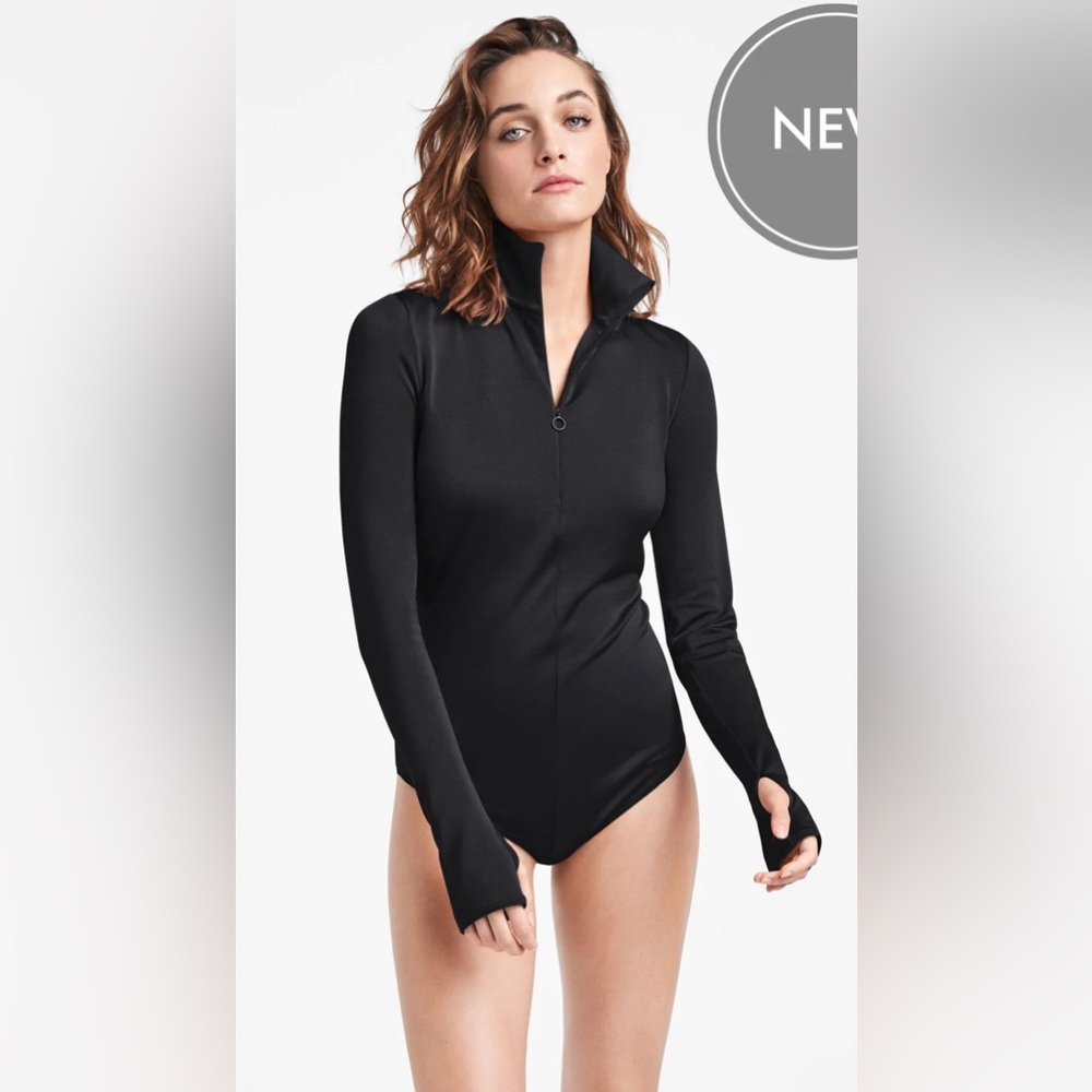 Wolford New Shimmering Glass String Body Black Medium NIB